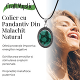 Pandativ colier Malachit