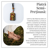 Colier Thangka Nepalez din Lemn de Abanos cu Vasul Abundentei - Protectie Spirituala si Echilibru Interior