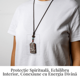 Colier Thangka Nepalez din Lemn de Abanos cu Zeul Ganesha - Prosperitate, Intelepciune si Protectie Divina