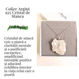 Claritate si Echilibru Zilnic - Colier Cristal de Stanca si Argint 925