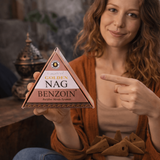 Conuri Parfumate Backflow Golden Nag Benzoin - Piramida Sacra pentru Protectie si Purificare Energetica