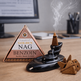 Conuri Parfumate Backflow Golden Nag Benzoin - Piramida Sacra pentru Protectie si Purificare Energetica
