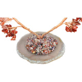 Copac pietre semipretioase 7 chakra in forma de inima - Decor cristal feng shui, accesorii premium pentru birou