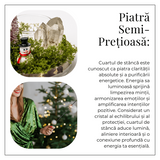 Suport Lumanare cu Cuart Transparent – Claritate, Lumină si Energie Festiva