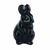 Figurina 4 cm cu forma de iepure sculptata manual din Cuart Roz natural - Cristale si pietre vindecatoare semipretioase cu animale