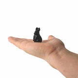 Figurina 4 cm cu forma de iepure sculptata manual din Cuart Roz natural - Cristale si pietre vindecatoare semipretioase cu animale