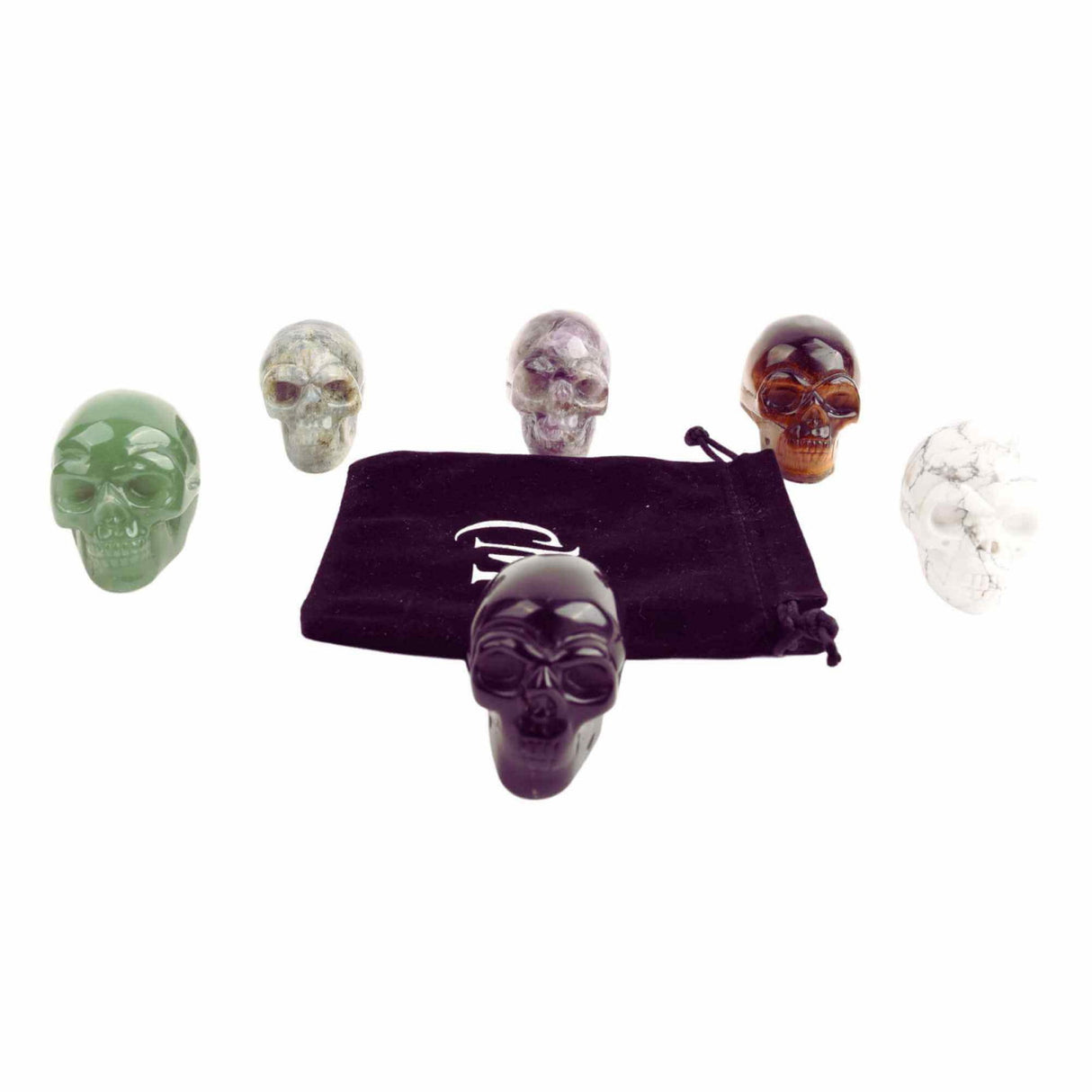 Craniu 5 cm sculptat manual din cristal de Aventurin piatra semipretioasa vindecatoare Figurina artistica pentru decor de Halloween, decoratiune pentru biroul de acasa
