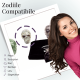 Figurina Craniu din Labradorit Natural, 5 cm - Sprijina Transformarea si Protectia Energetica