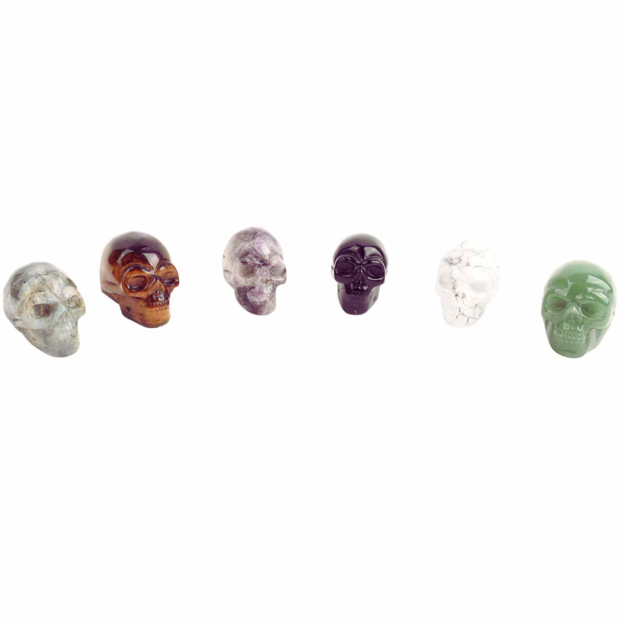 Craniu 5 cm sculptat manual din cristal de Ochi de tigru piatra semipretioasa vindecatoare Figurină artistica pentru decor de Halloween, decoraratiune pentru biroul de acasa