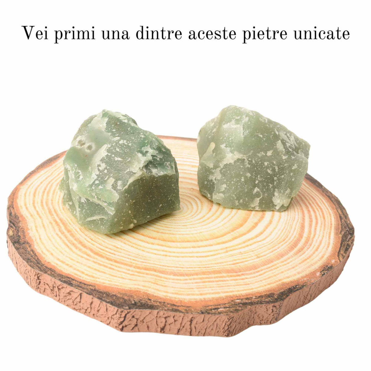 Cristal natural unicat Aventurin Verde pietre brute 8-9 cm - Pietre semipretioase pentru echilibru si calmare emotionala