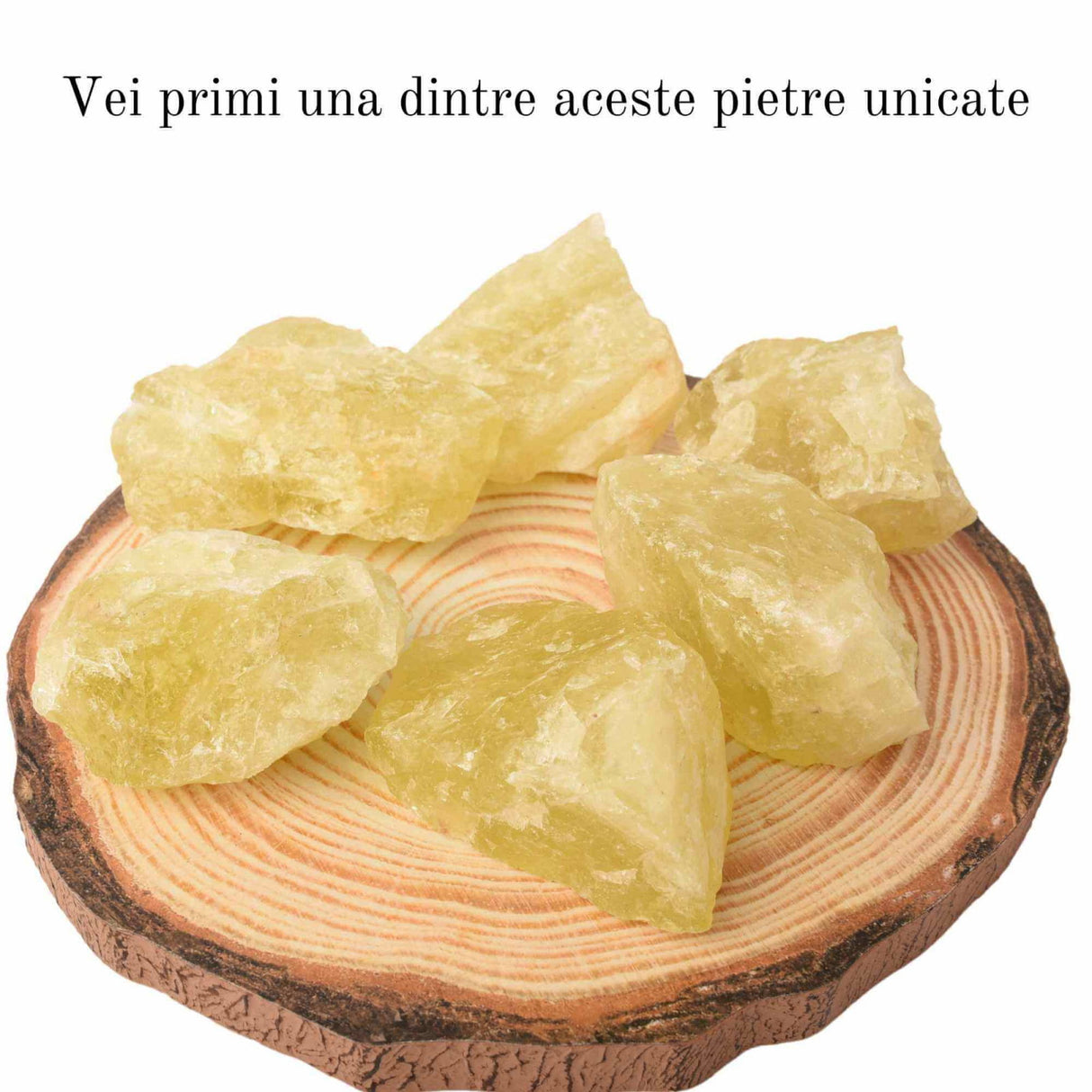 Cristal natural unicat Citrin pietre brute 6-7 cm - Pietre semiprețioase pentru optimism, creativitate, motivatie
