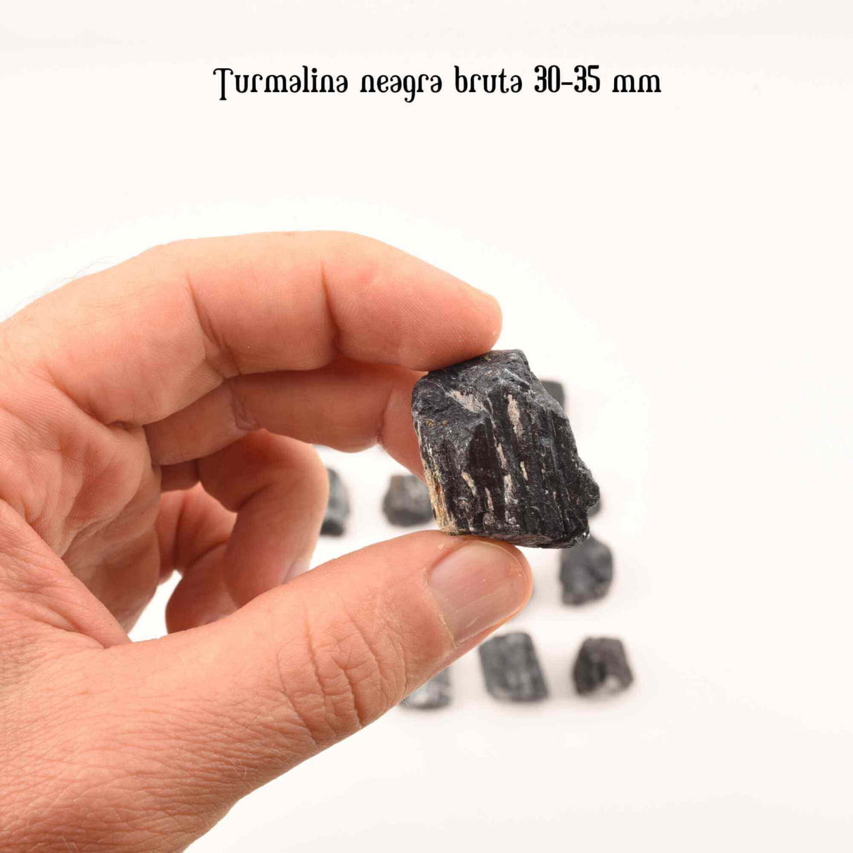 Cristal natural unicat de vindecare Turmalina neagra pietre brute 4-6 cm - Pentru energie pozitiva, protectie