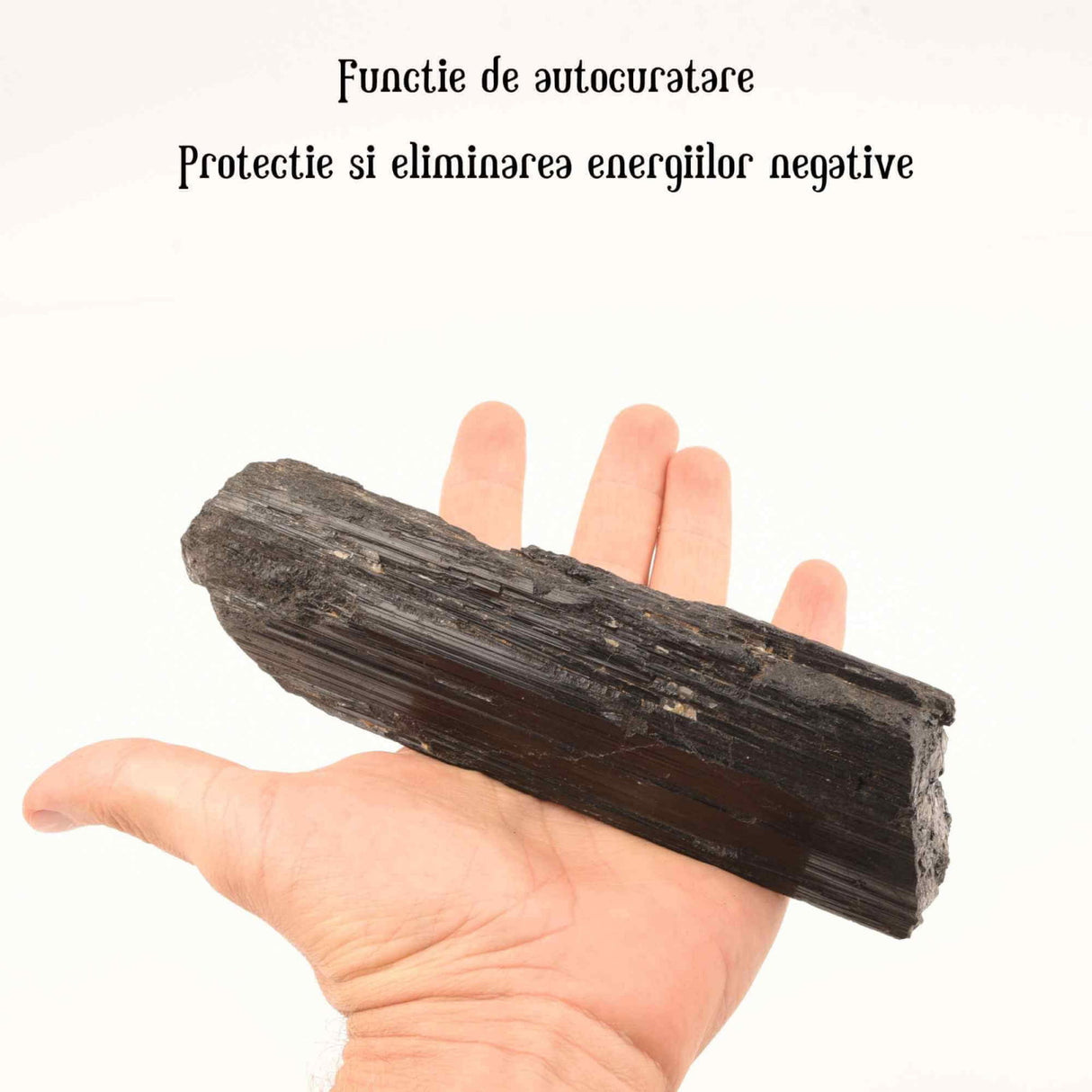 Cristal natural unicat de vindecare Turmalina neagra pietre brute 4-6 cm - Pentru energie pozitiva, protectie