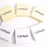 Cutie bijuterii crem inscriptionata CraftMystic - Protectie si Eleganta pentru Bijuterii