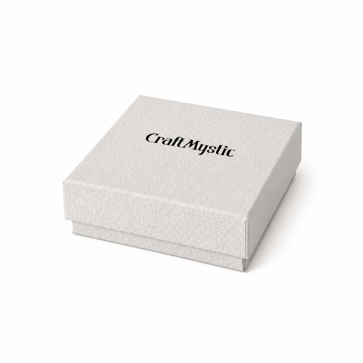 Cutie Premium alb texturat pentru Bijuterii CraftMystic 9x9 cm