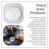 Placa din Selenit cu Simbolul Cubului lui Metatron – Purificare si Armonizare Energetica