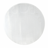 Disc Rotund din Selenit Natural 12cm - Placa Floarea Vietii pentru Purificare si Armonie Energetica