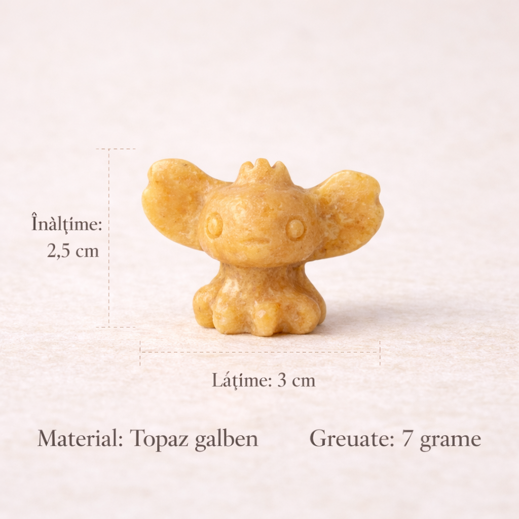 Figurina din Topaz Galben - Bucurie Calda si Incredere Linistita