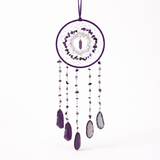 Dreamcatcher arborele vietii cu ametist – un simbol al claritătii si linistii interioare