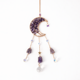 Ornament decorativ cu ametist – semiluna pentru armonia spatiului