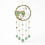 Dreamcatcher cu aventurin verde, un simbol al inimii deschise și al echilibrului natural
