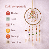 Dreamcatcher cu Pietre Naturale – Stabilitate, Echilibru si Claritate Interioara