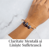 Bratara Cupru cu Ametist Brut - Claritate si Echilibru Interior
