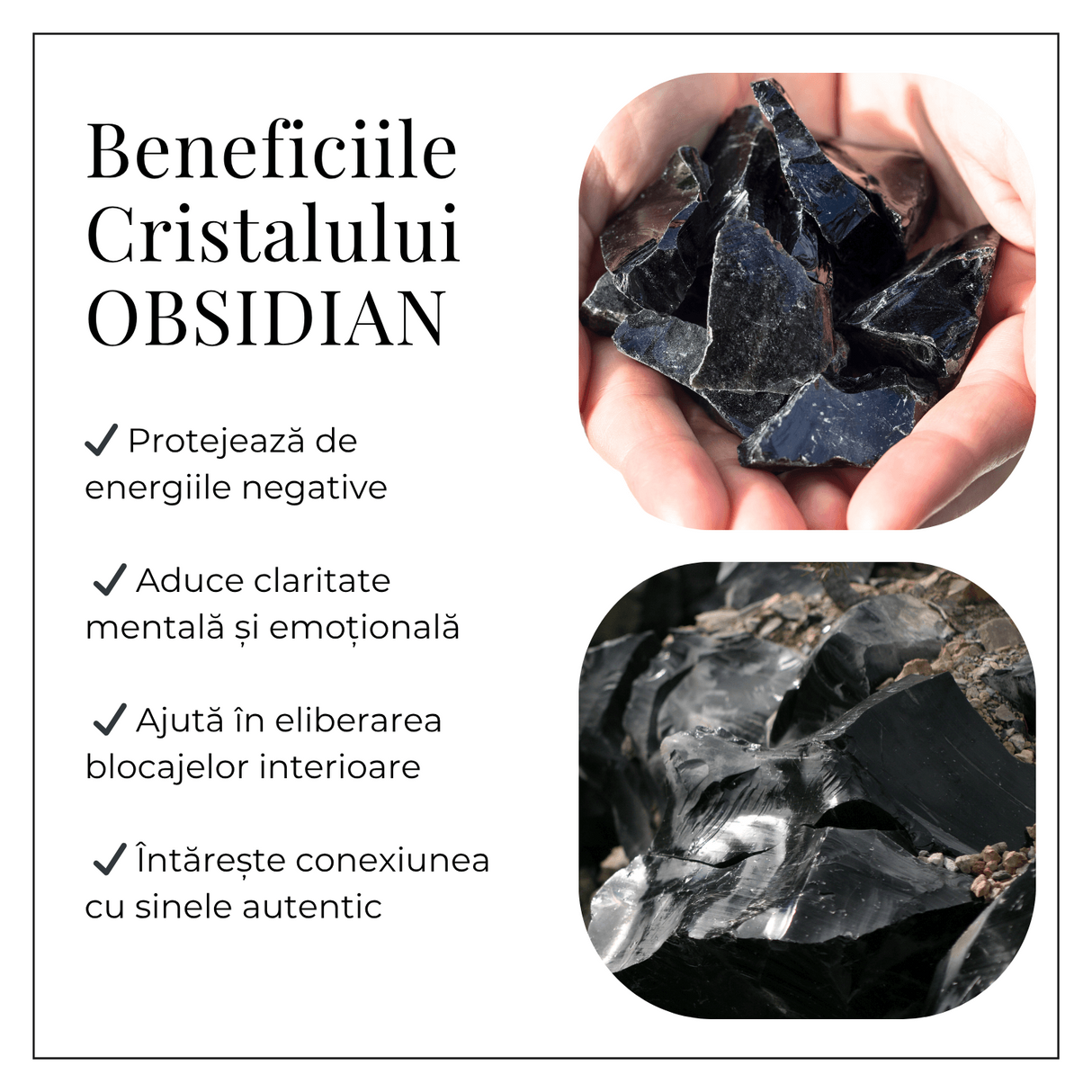 Figurina Pisica din Obsidian Negru – Protectie, Intuitie si Eleganta Mystica