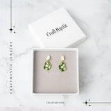 Eleganta si Delicatețe - Cercei Lotus Leaf cu Perle Naturale