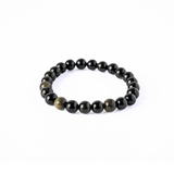 Claritate si Protectie - Bratara din Obsidian Auriu Natural de 8mm