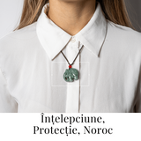Noroc si Protectie - Colier Elefant din Jad Natural de Rusia