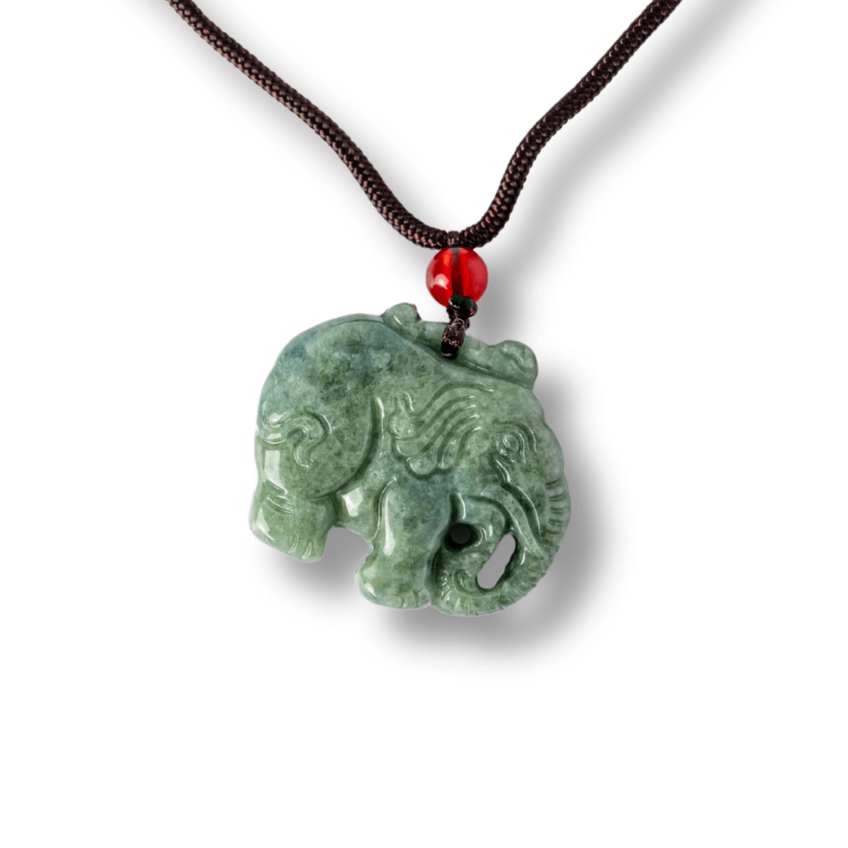 Noroc si Protectie - Colier Elefant din Jad Natural de Rusia