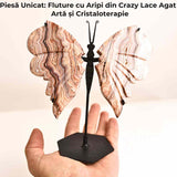 Fluture cu aripi din Crazy Lace Agat - Simbol al transformarii si frumusetii naturale