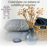 Felie de Agat Albastru 7-8 cm forma neregulata– Calm si Claritate Mentala