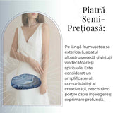 Felie de Agat Albastru 7-8 cm forma neregulata– Calm si Claritate Mentala