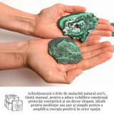 Felie Malachit Natural 5-7 cm - Vindecare si Echilibru Energetic