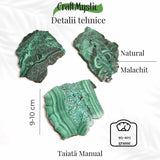 Felie Malachit Natural 9-10 cm- Vindecare si Echilibru Energetic/ Felie Malachit 9-10 cm 95-105 grame