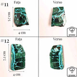 Felie unicat cu Malachit, Crisocola, Stalactite, Cornetite - Protectie si echilibru energetic #1