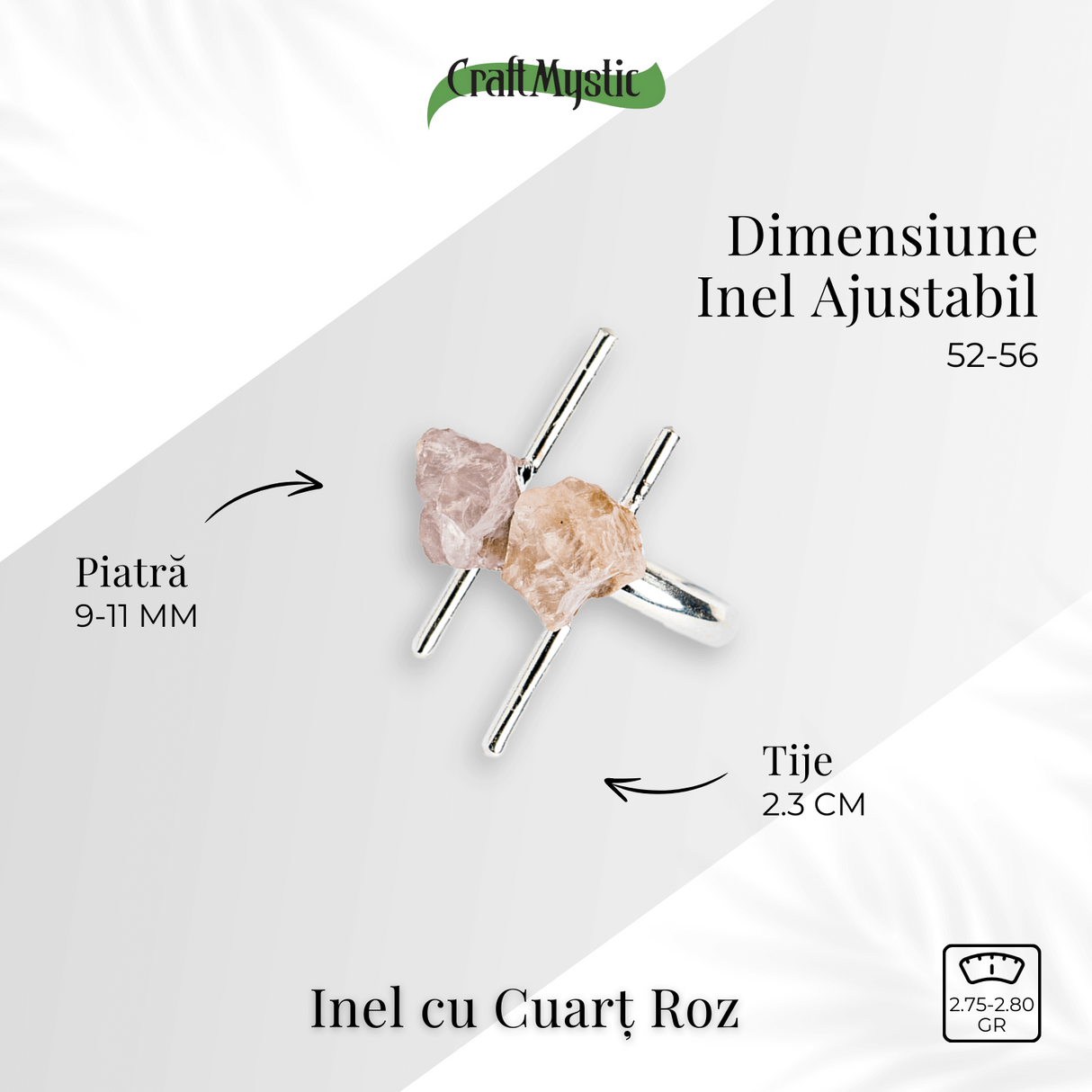 Inelul inimii deschise - Cuart roz pentru iubire si blandete