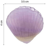 Figurina 4 cm din cristal natural Ametist in forma de scoica, ornamente pentru acvariu, marturie tip cadou de nunta, proiecte DIY