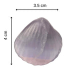 Figurina 4 cm din cristal natural Ametist in forma de scoica, ornamente pentru acvariu, marturie tip cadou de nunta, proiecte DIY