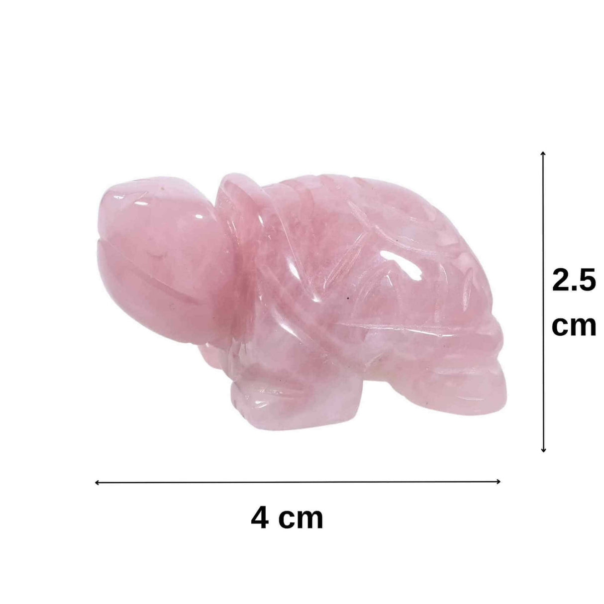 Figurina broasca testoasa 4 cm de cristal semipretios Ametist - Sculptura din piatra vindecatoare reiki de buzunar pentru decor, colectie