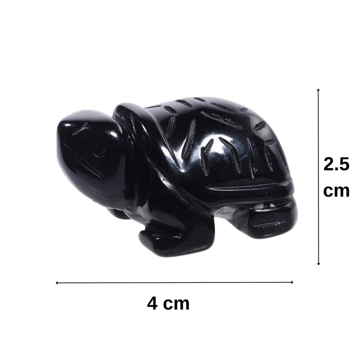 Figurina broasca testoasa 4 cm de cristal semipretios Ametist - Sculptura din piatra vindecatoare reiki de buzunar pentru decor, colectie
