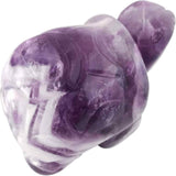 Figurina broasca testoasa 4 cm de cristal semipretios Ametist - Sculptura din piatra vindecatoare reiki de buzunar pentru decor, colectie