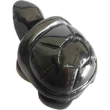 Figurina broasca testoasa 4 cm de cristal semipretios Ametist - Sculptura din piatra vindecatoare reiki de buzunar pentru decor, colectie