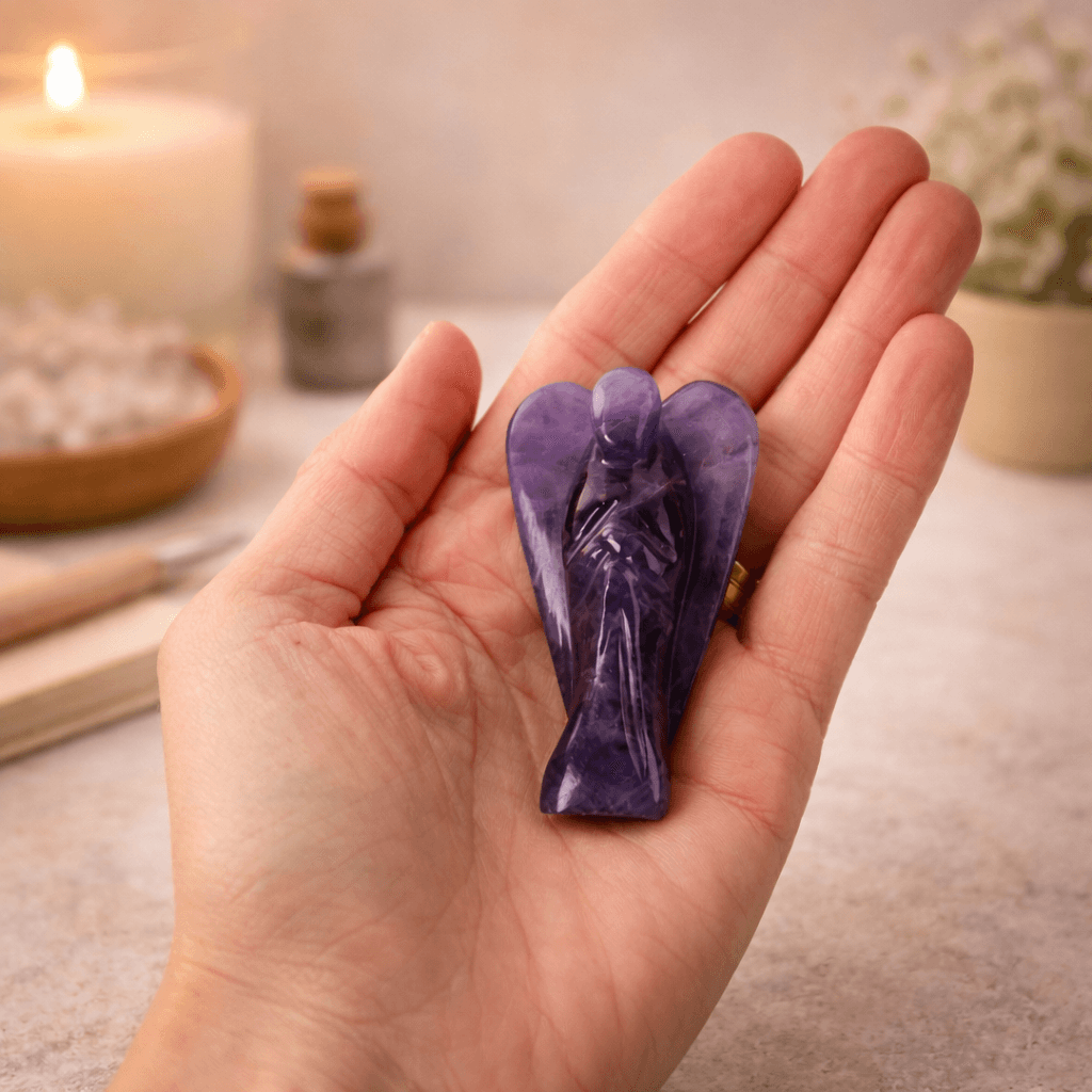 Inger din Ametist – Protectie Divina, Liniste Interioara si Claritate Spirituala