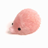 Figurina arici din Cuart Roz 4 cm - Vindecare emotionala si iubire