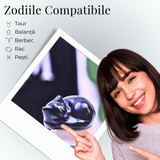 Figurina Pisicuta Adormita 4 cm din Obsidian Natural - Protectie si Liniste