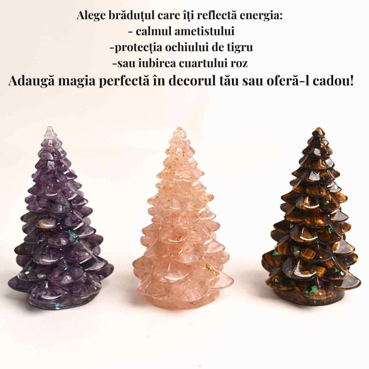 Figurina Bradut cu Cuart Roz – Armonie si Iubire in Casa Ta