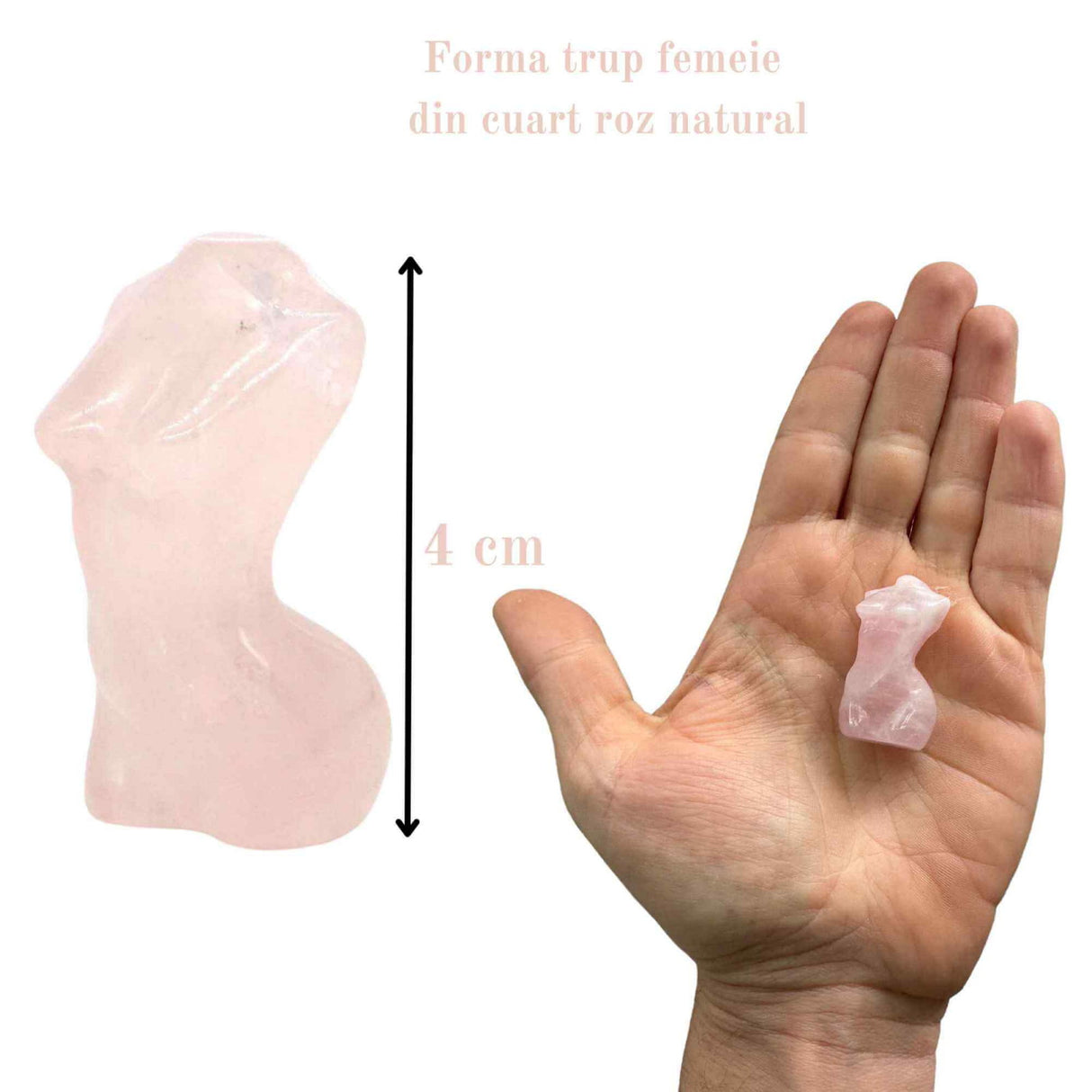 Forma bust femeie din cristal natural Ametist 4 cm sculptat manual